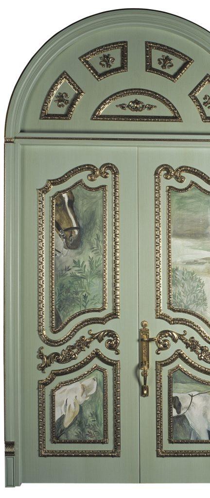 green classic door
